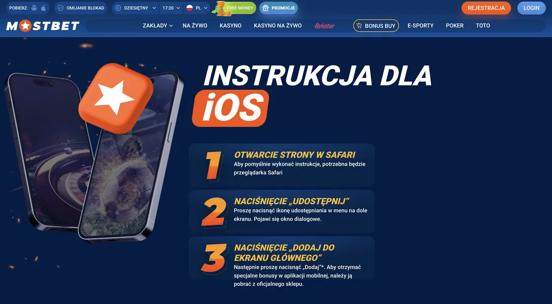 Aplikacja Mostbet na różne urządzenia